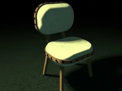 Green dutchess in solidarity in a moldy room 3D model