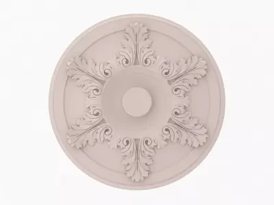 Classic Ceiling Medallion 42 3D model
