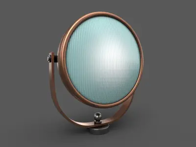 Vintage Lamp 01 Low-poly 3D model