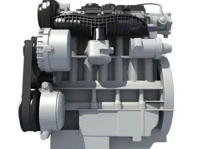 Car Engine 3D model 5