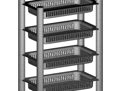 Premium Multitier Rack 3D print model
