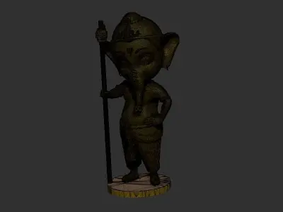 Ganesh ji 3d model 3D print model