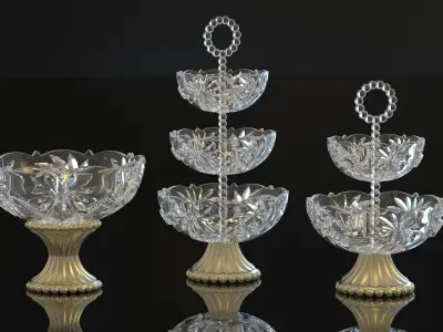 Decorative Glass Sweets plate  3D print model