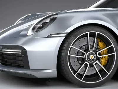 Porsche 911 Turbo S 2021 3D model buy