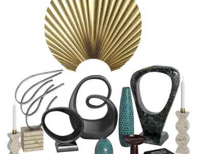 Decorative set  28 3D model