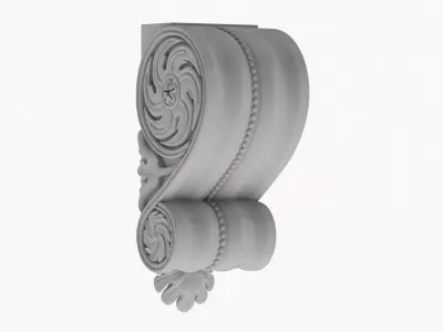 Scroll Corbel 21 3D model