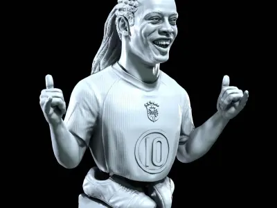 Ronaldinho 3D bust for printing 3D print model