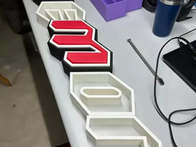 Dodge SRT Demon Big Logo for LED 3D print model
