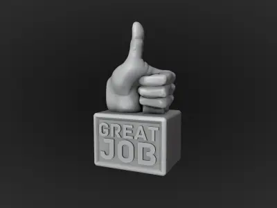 Hand Sign Motivational Reminders Pack 3D print model