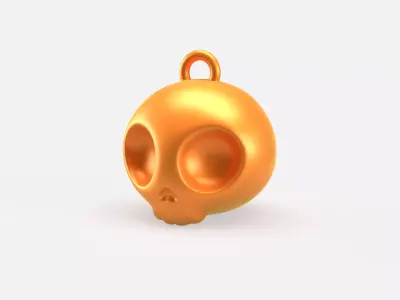Pendant002 Skull 3D print model