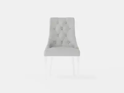 Tangen Dining Chair Velvet Low-poly 3D model