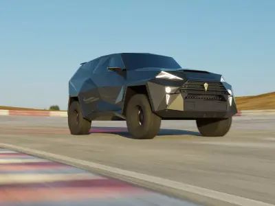 Karlmann King SUV Low-poly 3D model