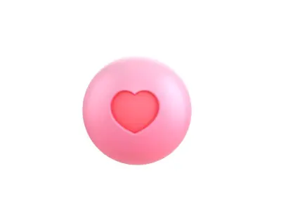 Heart Ball 3D model