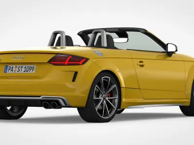 Audi TT Roadster 2019 Detailed Interior 3D model