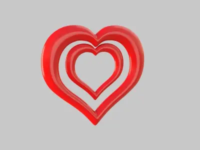 Heart icon v 08 3D model