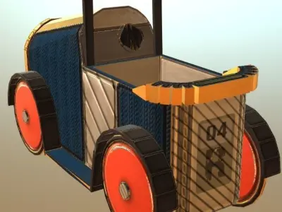 Toy car Low-poly 3D model buy