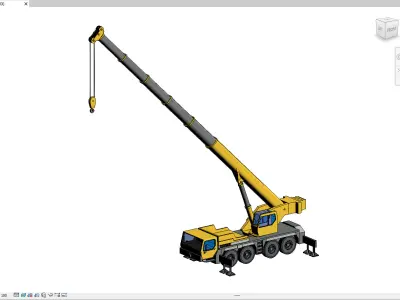 Revit Family Parameter Hydro Crane LIEBHERR LTM-1080 Model 3D model