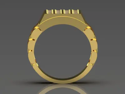  Luxury man Rolex design diamond ring modelror0051 3D print model