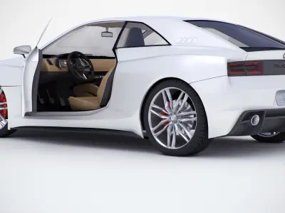 Audi Quattro concept coupe 2010version  3D model