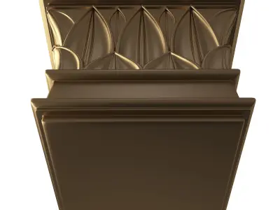 Carved Capital 0402 Low-poly 3D model