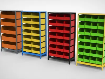  Warehouse Racks  3D model