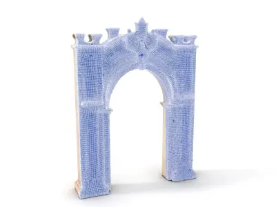 Ornate Archway Model Pack with Decorative Detailing Low-poly 3D model