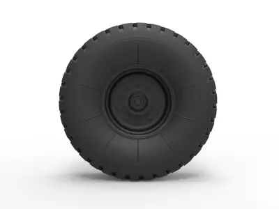 Offroad truck wheel 2 3D print model