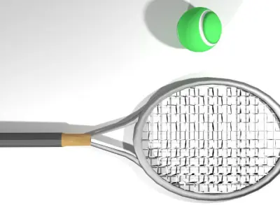 Sport Equipment - Tennis 3D model