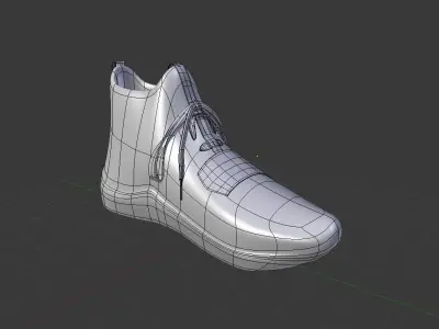 Puma Phenom Pink Shoe Trainers made in Blender 2 79 Low-poly 3D model