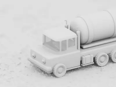 Cartoon truck 3D model