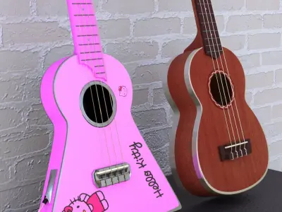 Ukulele Soprano  Free 3D model