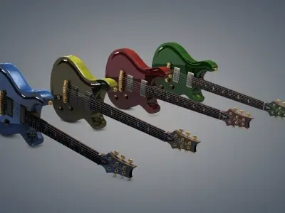 PRS Guitar Free 3D model