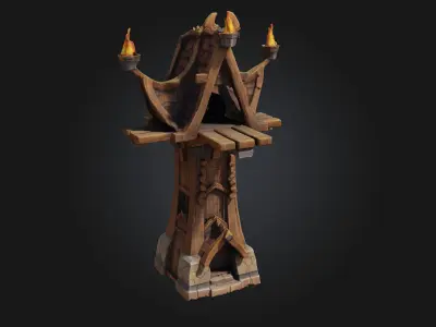 Watchtower Blaze  Beacon of Fire Sentinel of the Skies 3D model