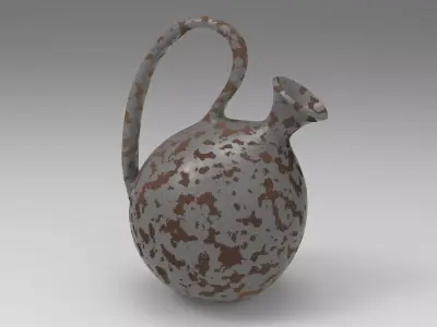 Old Year Vase Low-poly 3D model