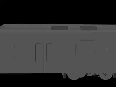 Anime SM5 Commuter Train Free low-poly 3D model