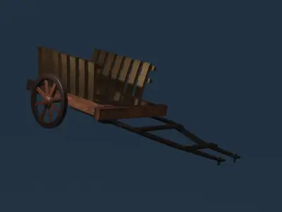 The Bullock Cart 3D model