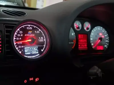 Audi A3 S3 1997 2006 Air Vent with Integrated 60mm Gauge Holder 3D print model