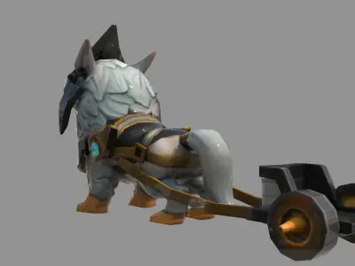 lion chariot 3D model