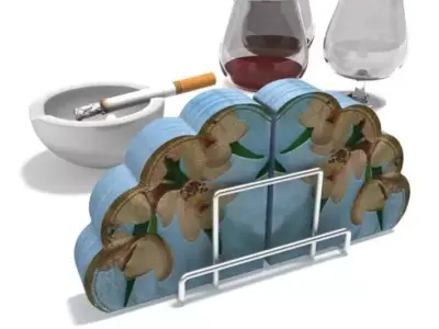 Decorative Coaster Set 3D model