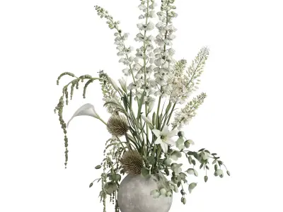 Flower In Vase 105 3D model