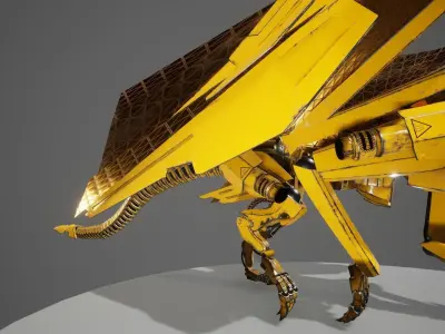 Dragon 7 UE4 Low-poly 3D model