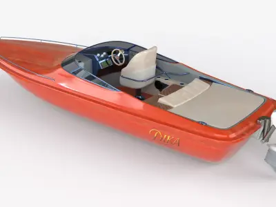 Speedboat   Luxury 3D Model 3D model