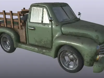 Caminhonete - envelhecida  3D model