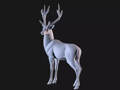 Deer Sculpture 3D print model get