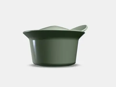 FARGKLAR Oven-serving dish with lid 1 Low-poly 3D model