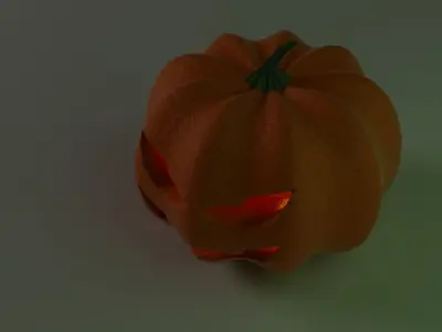 Jack-o-lantern halloween pumpkin 3D model