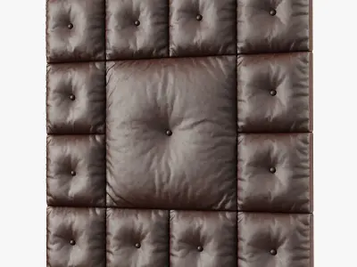 Decorative wall panel brown 3D model