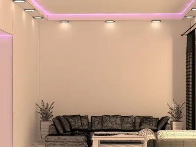 Living Room - Hall 3D model