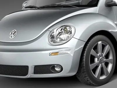 Volkswagen Beetle 2005 - 2011 convertible 3D model