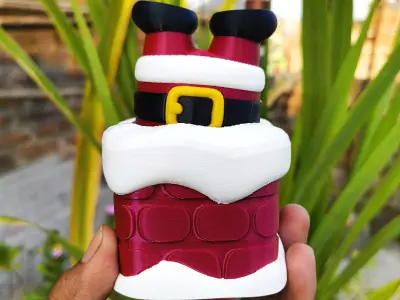 Christmas Special - Stuck Santa  3D print model
